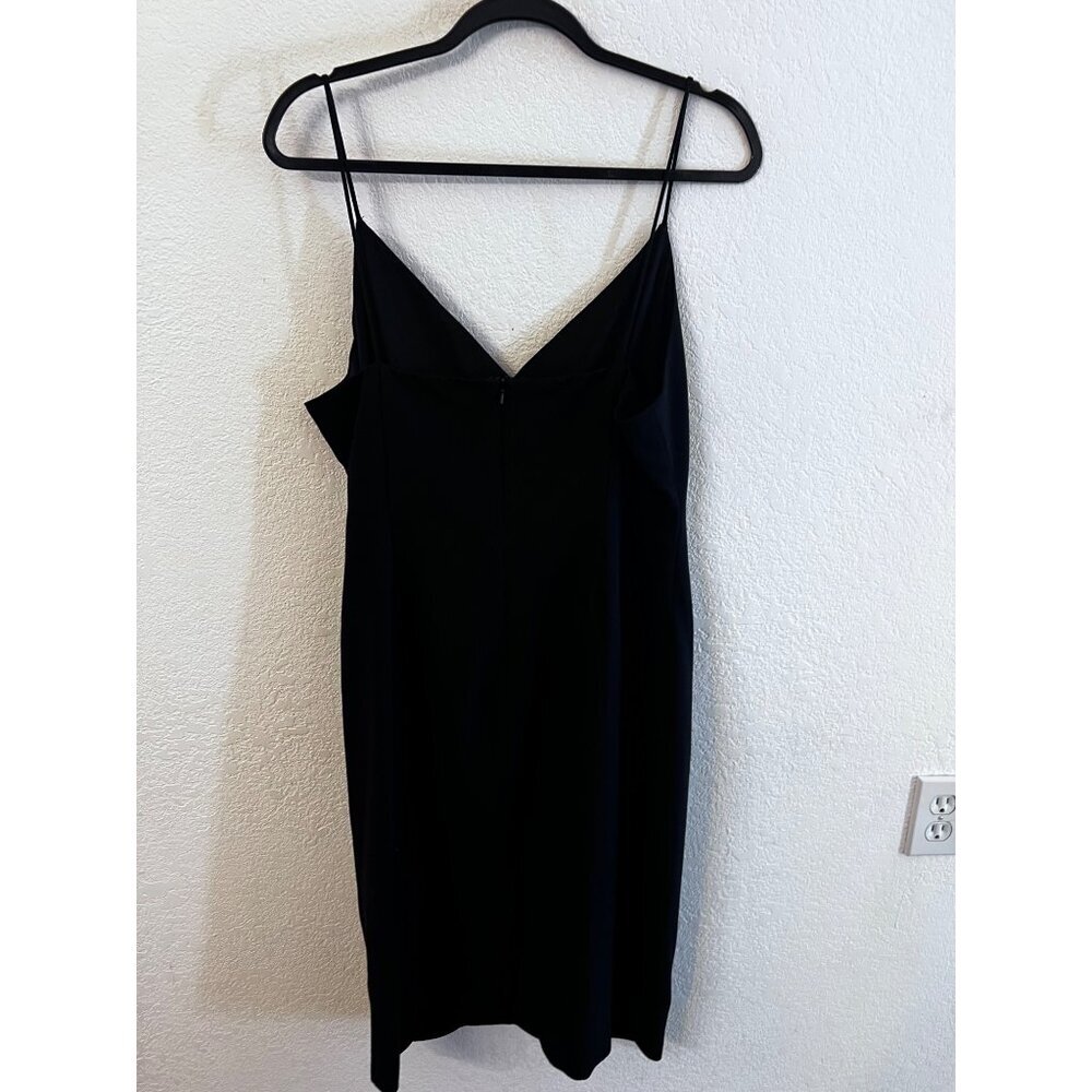 Black Halo Bowery sheath black dress women size 14